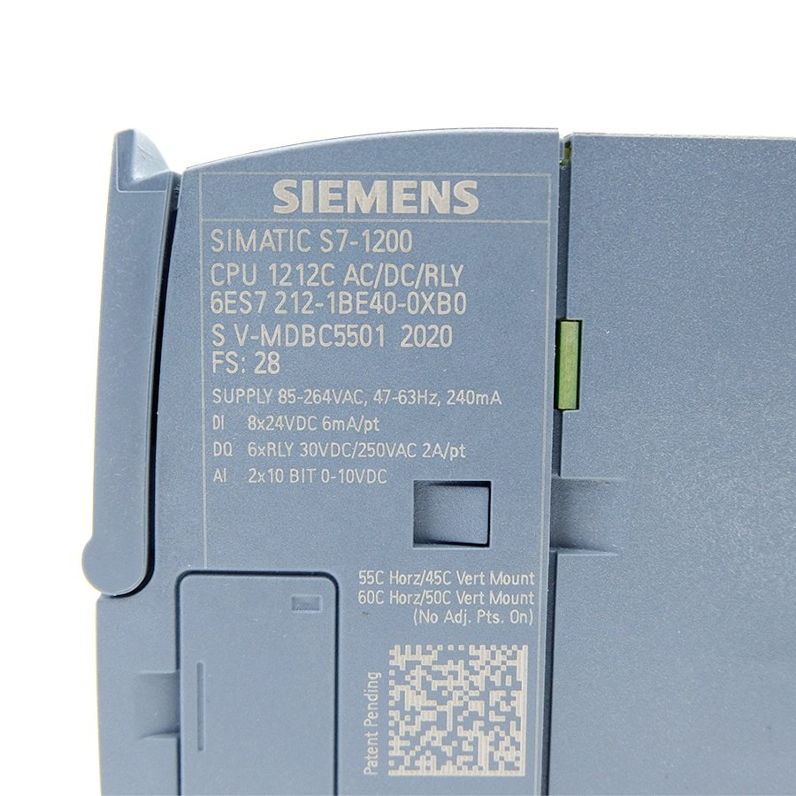 Brand New Siemens PLC Controller S7 1200 SIMATIC S7-1200 Compact CPU 1212C AC/DC/relay 6ES7212-1BE40-0XB0