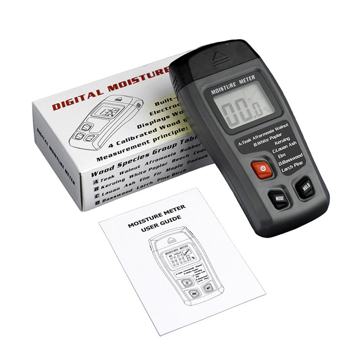 New LCD Digital Wood Moisture Meter MT10 Display 0-99.9% Humidity Tester Hygrometer Timber Damp Detector