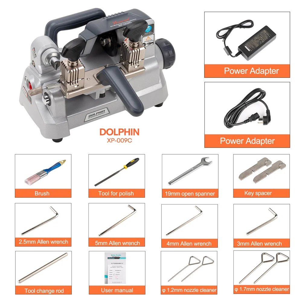 Xhorse Condor XP-009C XP0900CH Horizontal Key Cutting Machine Without Battery