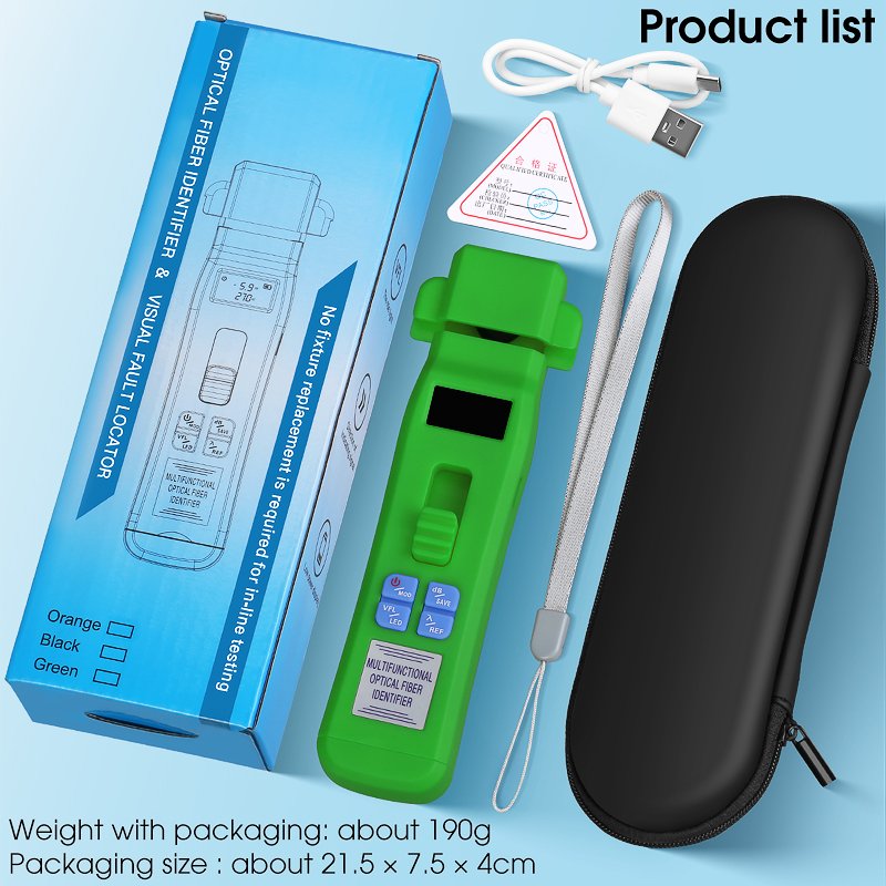 COMPTYCO MINI Charging Type Live Detector Identifier OFI+OPM+30mw VFL+LED 4 in 1 Tester SM MM fiber cable Optic Fiber Identifier