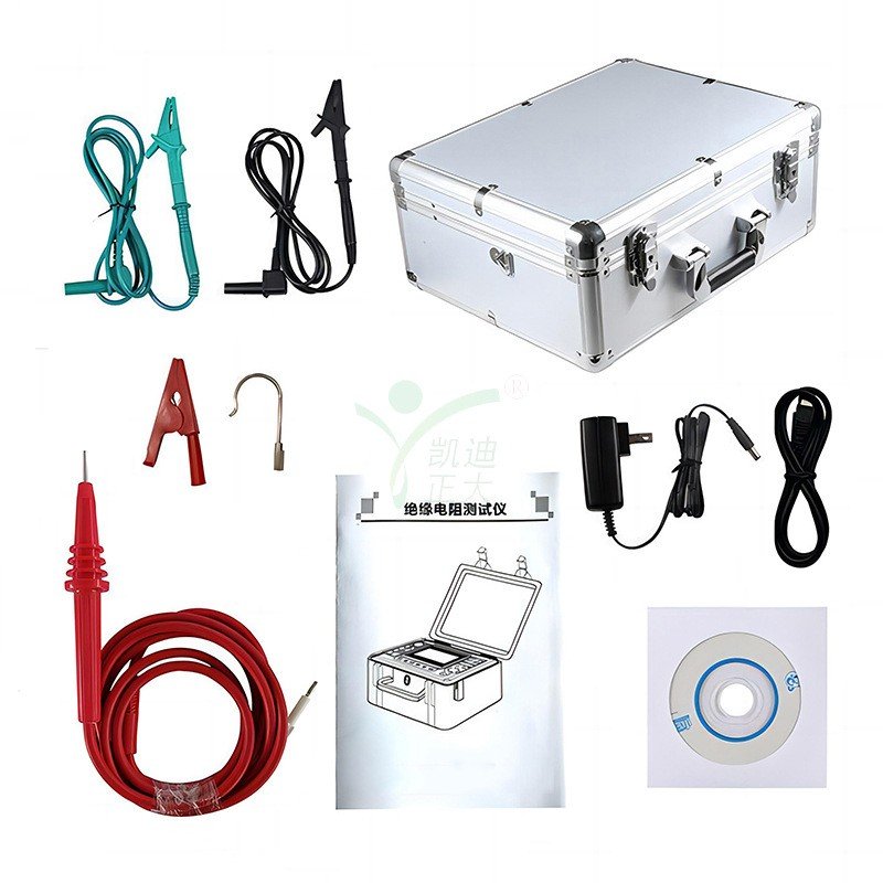 digital readout Rated Voltage 100V 250V 500V1000V 2500V 5000V 0.01ohm-2000ohm Insulation Resistance Tester for power used