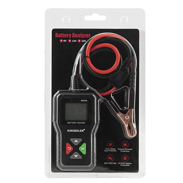 Universal BM560 BM550 Car Battery Tester 24V 6V 12V 3-in-1 bm 550 Automotive Test Tools show Battery Life hot sales