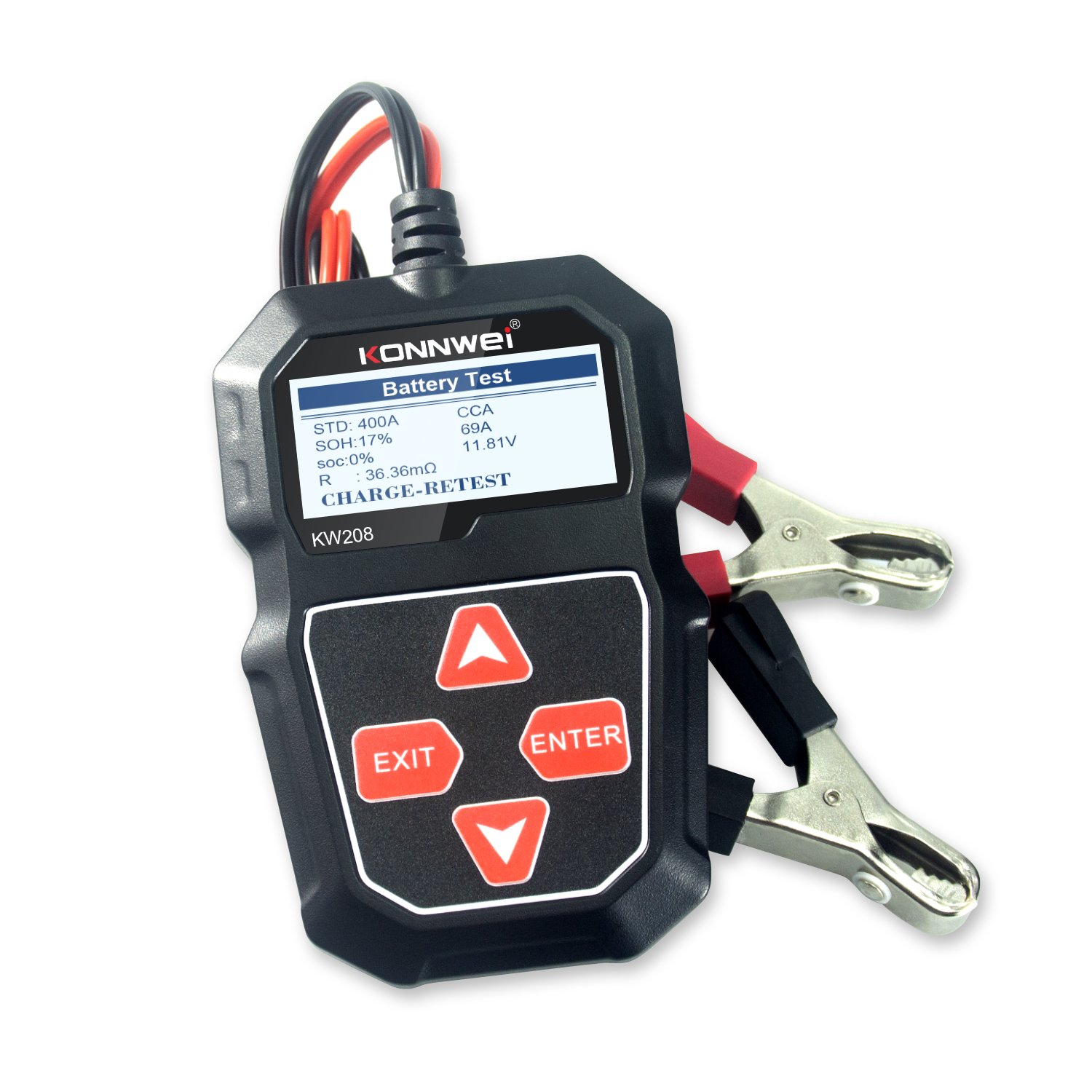 Konnwei Car Battery tester KW208 for car battery tester 12V Diagnostic tools car measuring OBD2 tools