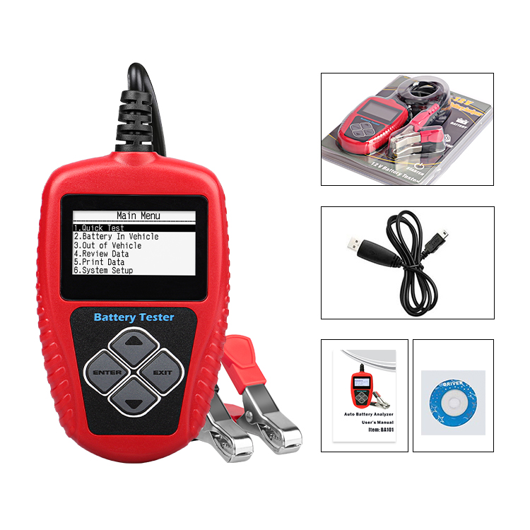 Auto Analysis Tools BA101 12V Digital Lead Acid Battery Tester Car Battery Analyzer