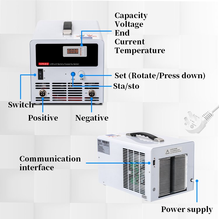 Factory Price Lithium Lifepo4 Battery 100v 60a Battery Discharge Capacity Tester YPSDZ-1600 Analyzer Battery Testers