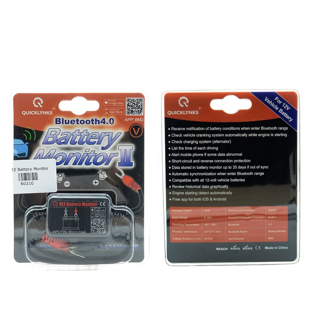 12V Battery Monitor Car Battery Analyzer Test For Android IOS Phone
