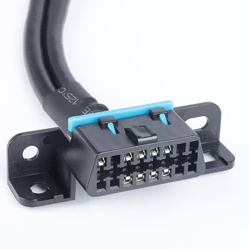 OBD2 Interface To 9Pin J1939 Y Splitter Green Male And Female,OBD-II 16Pin Female To J1939 9Pin OBD Y Cable For Truck Diagnosis