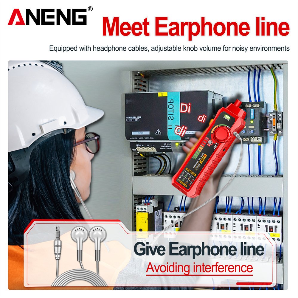 ANENG M469C Network Cable Tester High-precision Smart Measure DC Level Cables RJ45 RJ11 LAN Power Cable Line Tracing Tool
