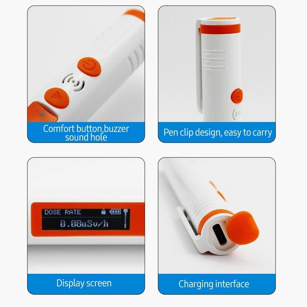 High Accuracy USB PC Radioactive Detector Meter Beta Gamma X Y Beta Ray Data Tester Nuclear Radiation Dosimeter Dosage Counter