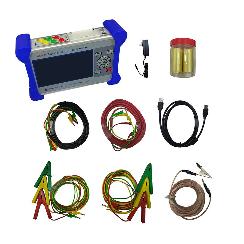 Portable 3 Phase TTR Meter Handheld Three Phase Digital Transformer Turn Ratio Tester for PT CT Instrument Transformer Meter