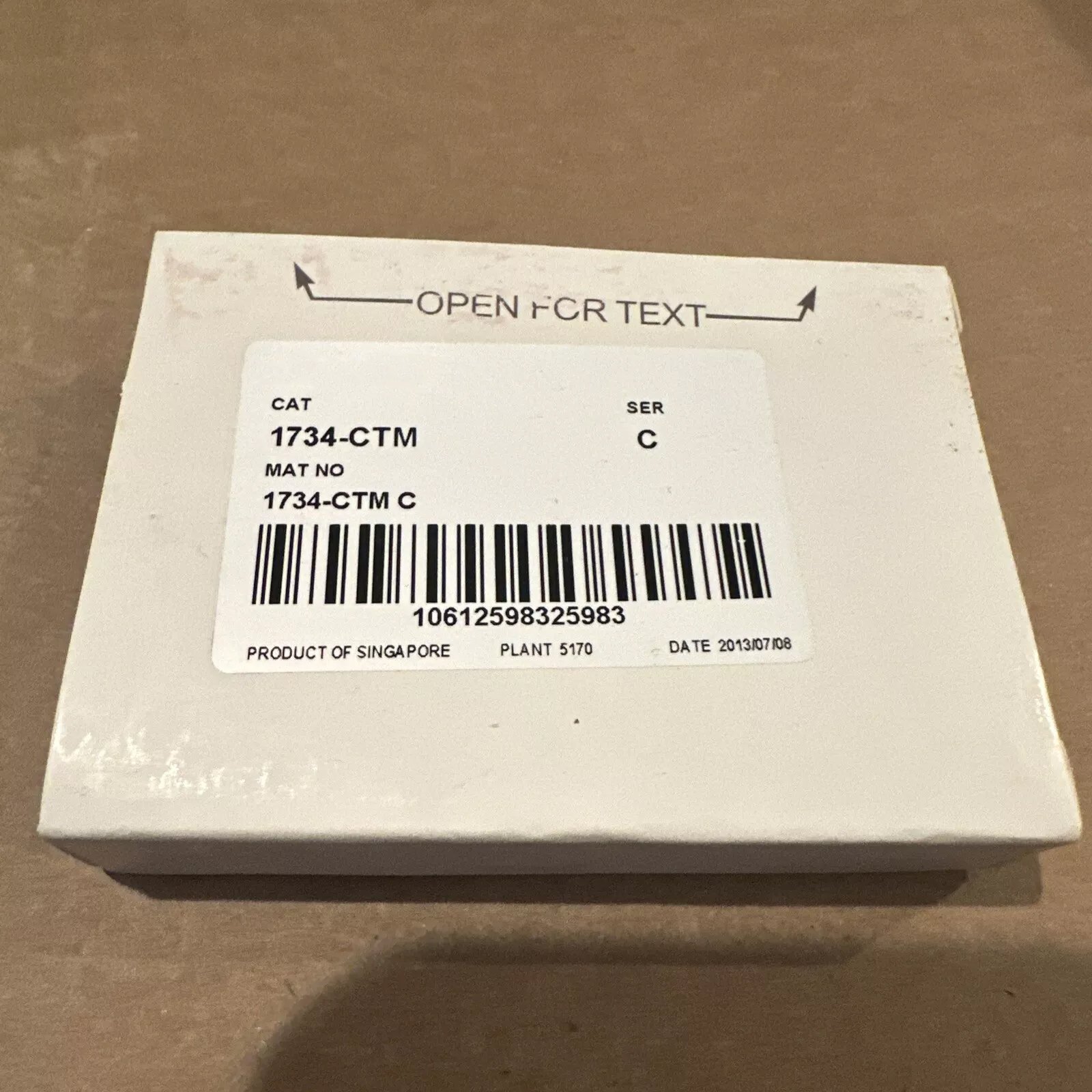 New 1734-CTM Series C Point I/O Common Terminal Module for PLC PAC & Dedicated Controllers