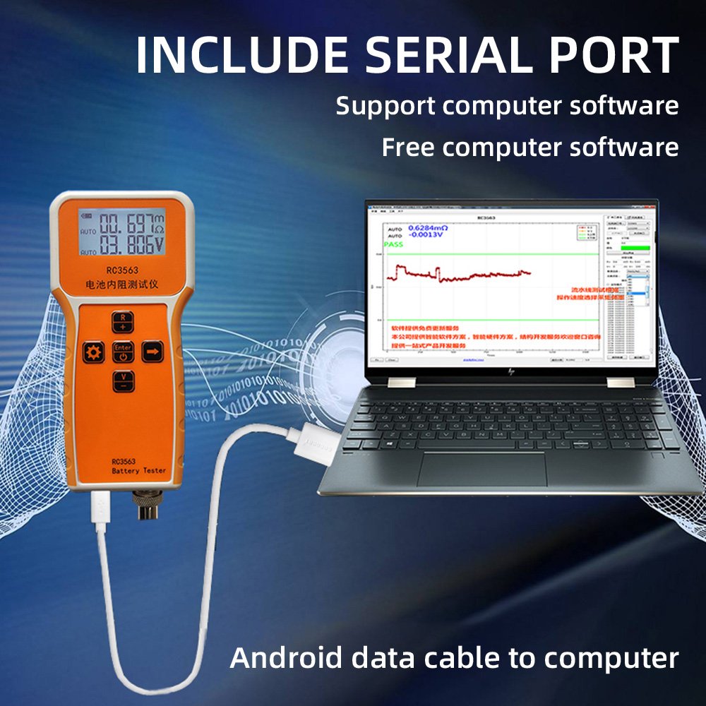 RC3563 Battery Tester Measuring Internal Resistance Detector High Precision Voltage Tester For RC18650 Lithium Battery