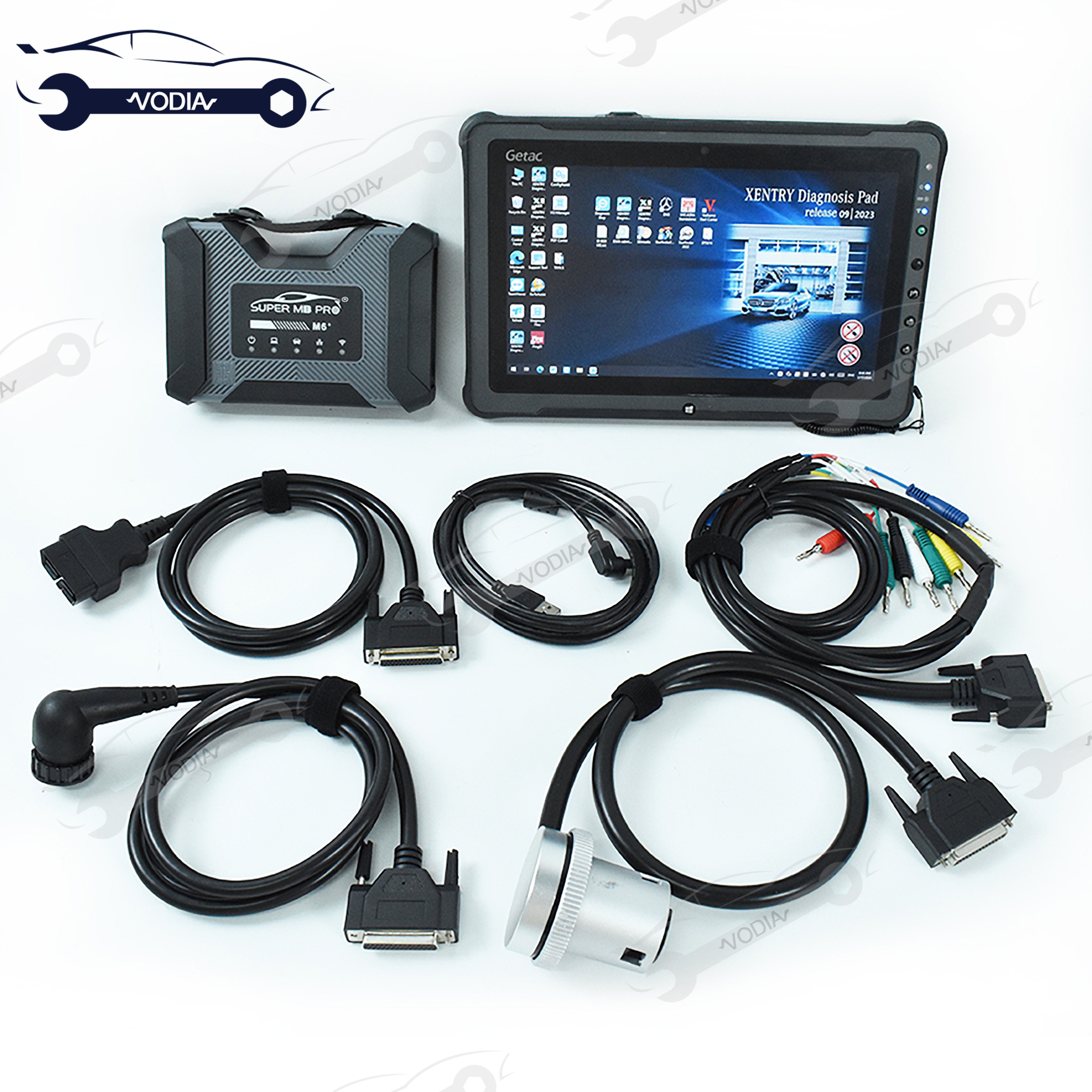 Newest SUPER MB Pro M6 Diagnosis V CI with Multiplexer XENTRY for Benz Car Truck Diagnostic Tool PK C4 C5 C6 and F110 Tablet