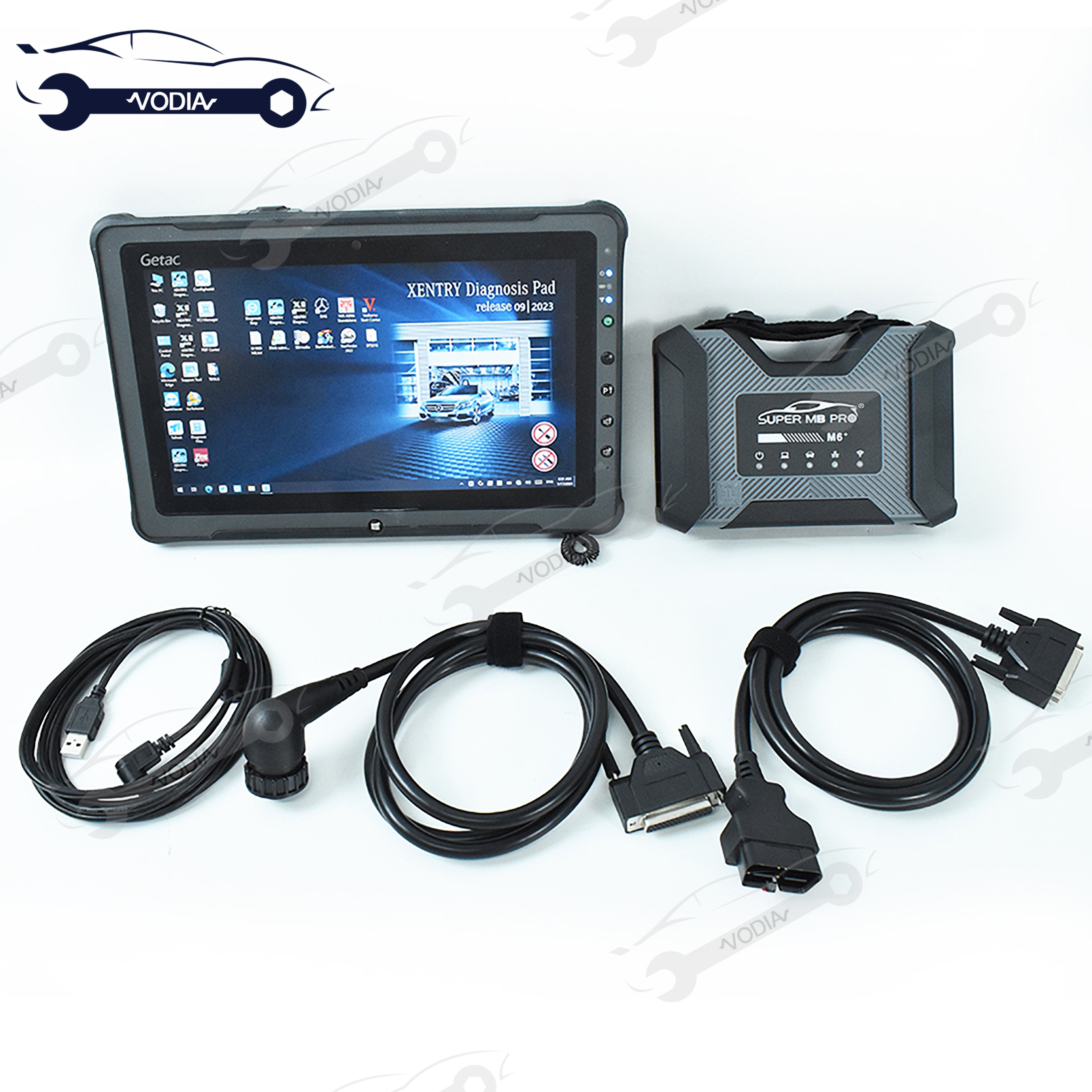 Newest SUPER MB Pro M6 Diagnosis V CI with Multiplexer XENTRY for Benz Car Truck Diagnostic Tool PK C4 C5 C6 and F110 Tablet