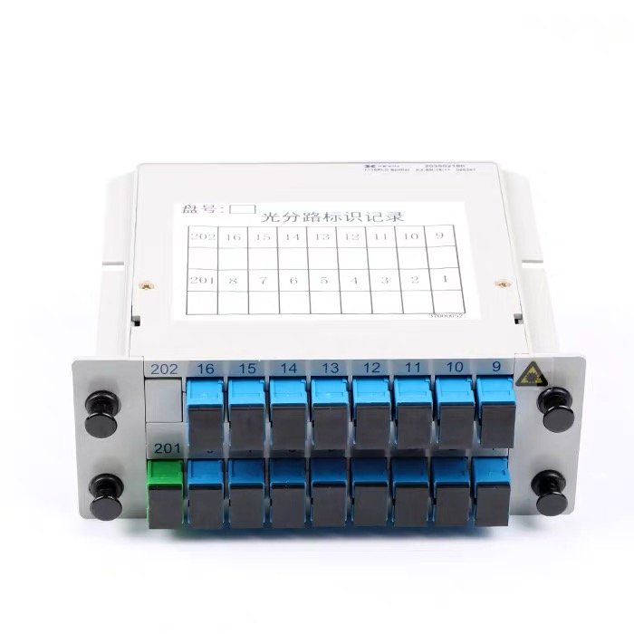 Fiber Optic PLC Splitter SC UPC/APC Connector 1x8 1x16 LGX Box Cassette Card Inserting Type splitter plc fiber splitter