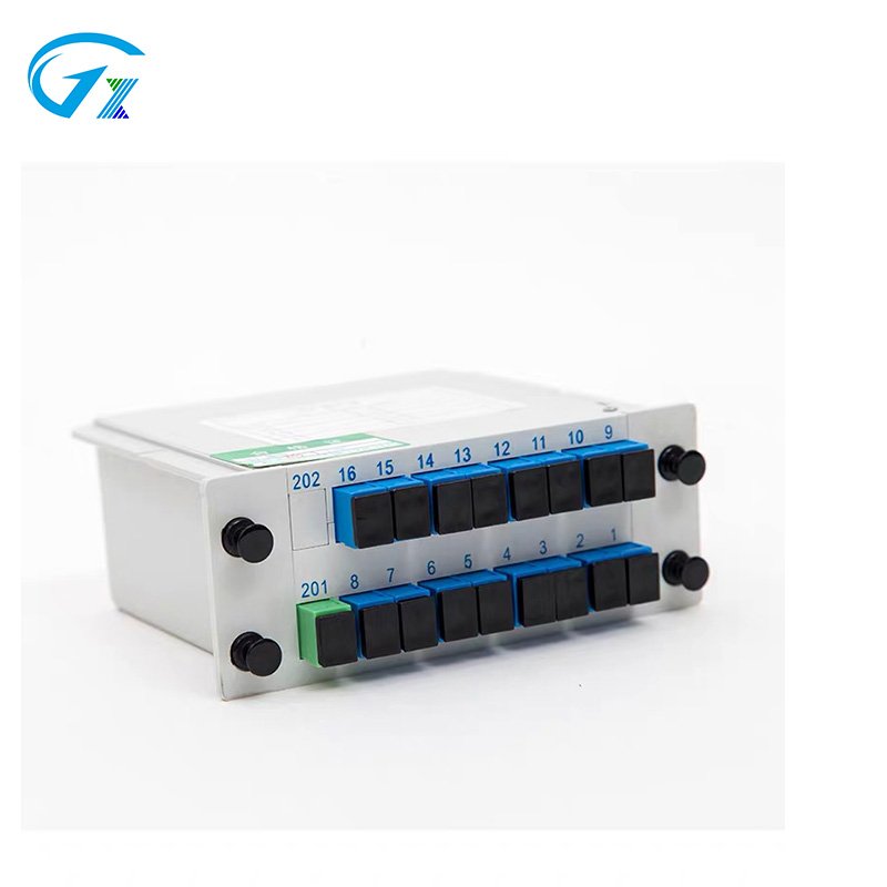 Fiber Optic PLC Splitter SC UPC/APC Connector 1x8 1x16 LGX Box Cassette Card Inserting Type splitter plc fiber splitter