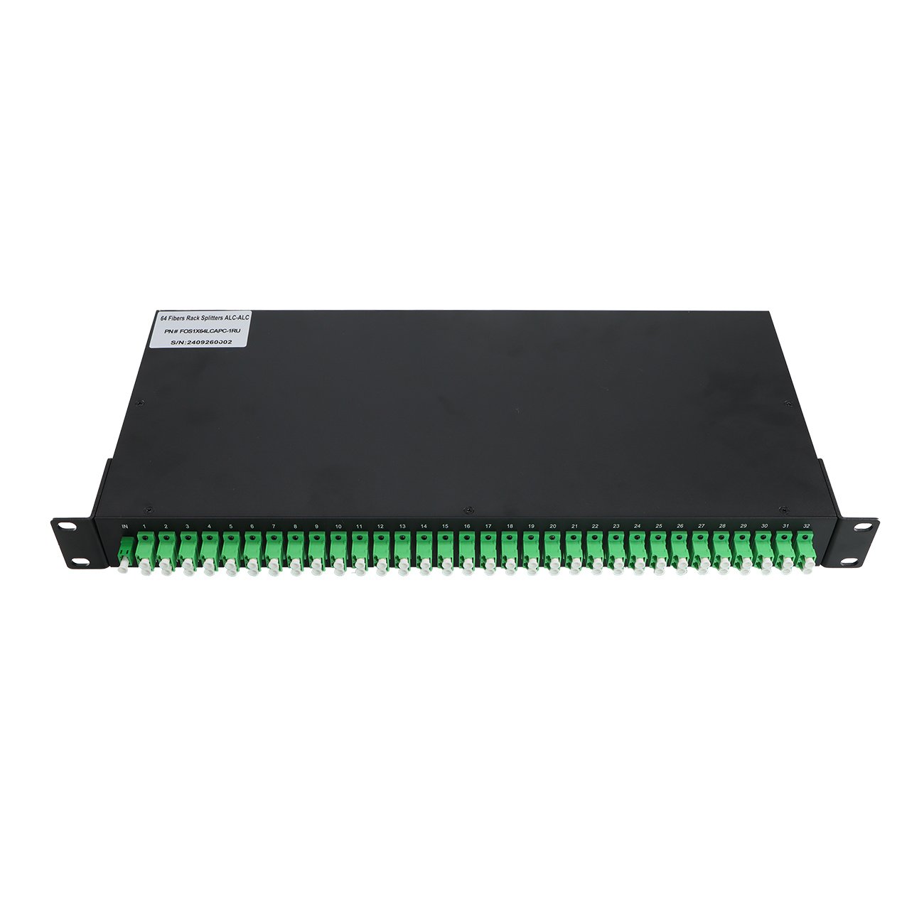 New Arrival 1*64 LC APC Fiber PLC Splitter Rack Mount PLC 2U Low Insertion Loss Patch Terminal Box Rack Mount PLC Splitter