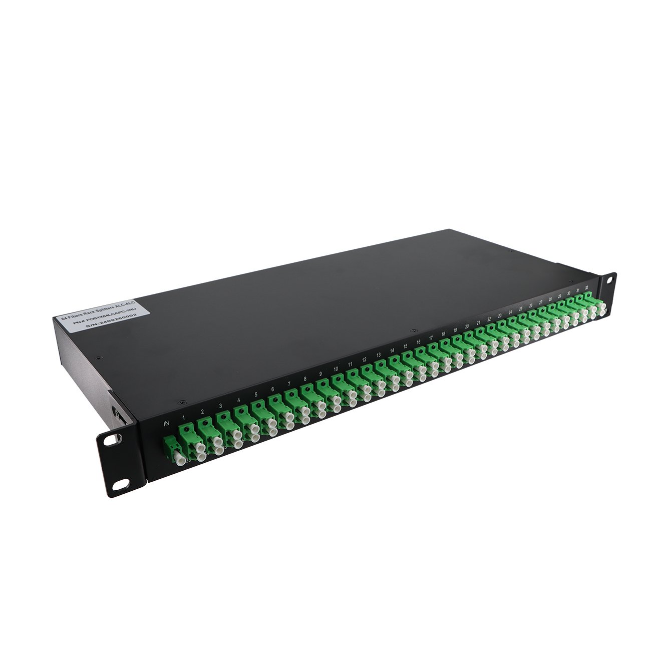 New Arrival 1*64 LC APC Fiber PLC Splitter Rack Mount PLC 2U Low Insertion Loss Patch Terminal Box Rack Mount PLC Splitter