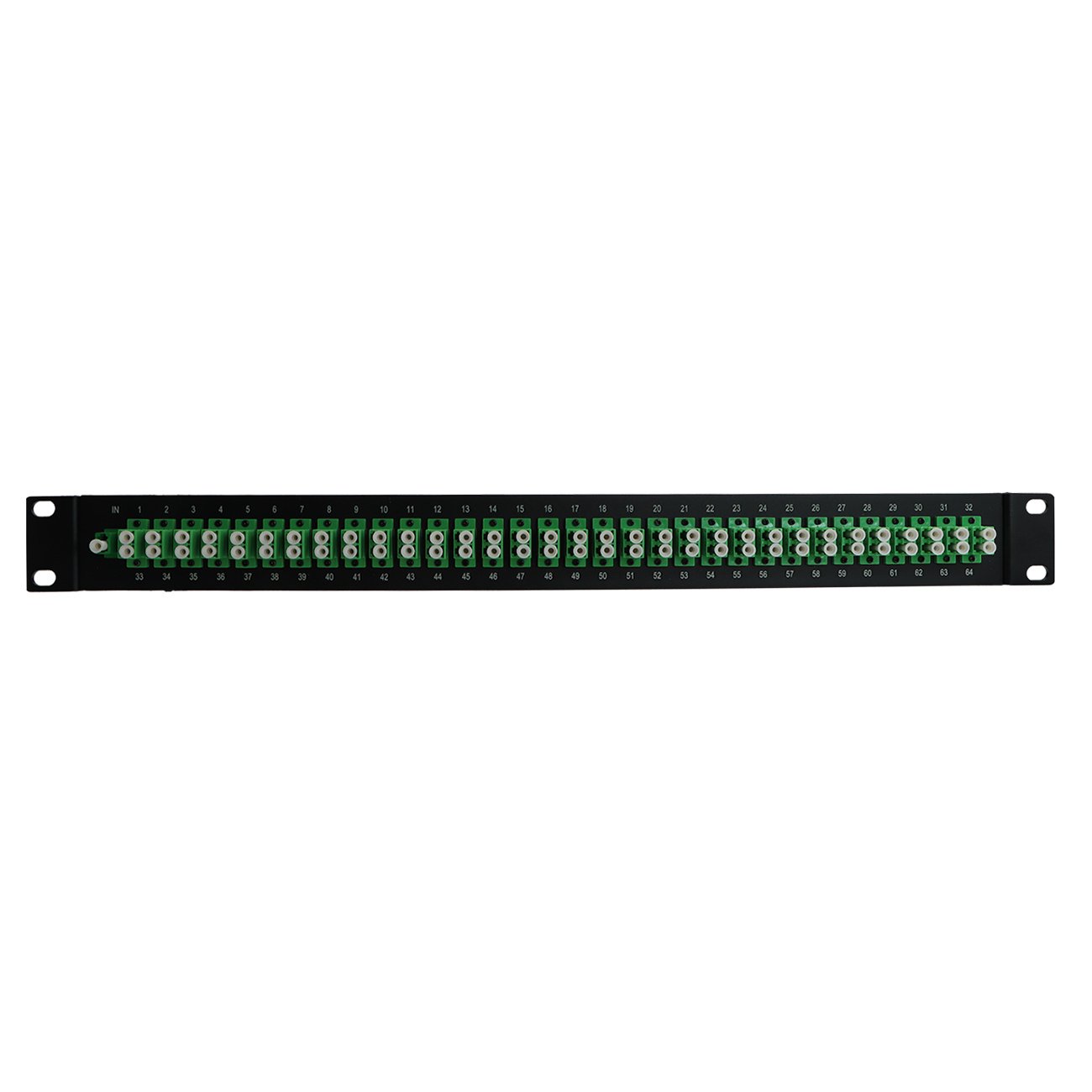 New Arrival 1*64 LC APC Fiber PLC Splitter Rack Mount PLC 2U Low Insertion Loss Patch Terminal Box Rack Mount PLC Splitter