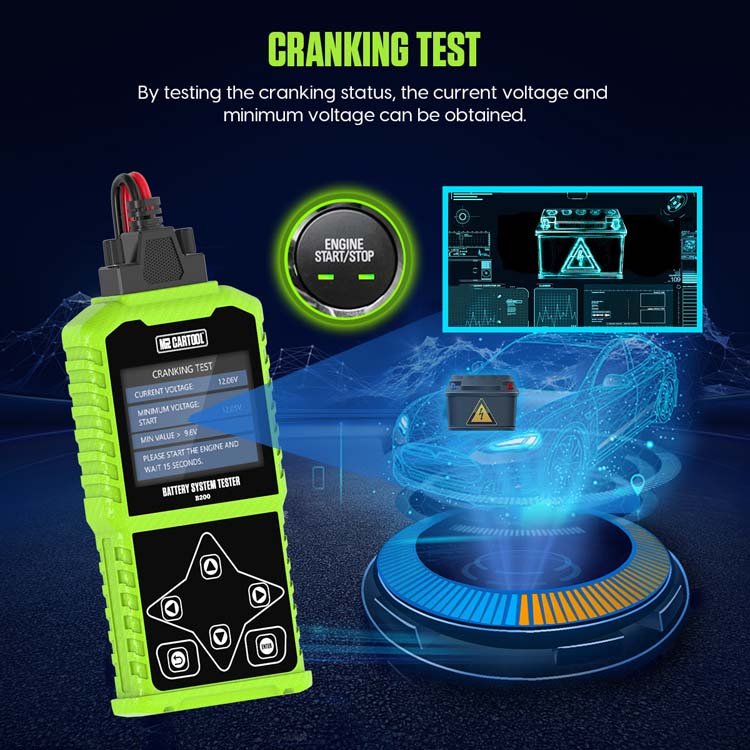 New Arrival B200 Multi-Language Digital Display 24V 12V Battery Tester Capacity Tester Battery