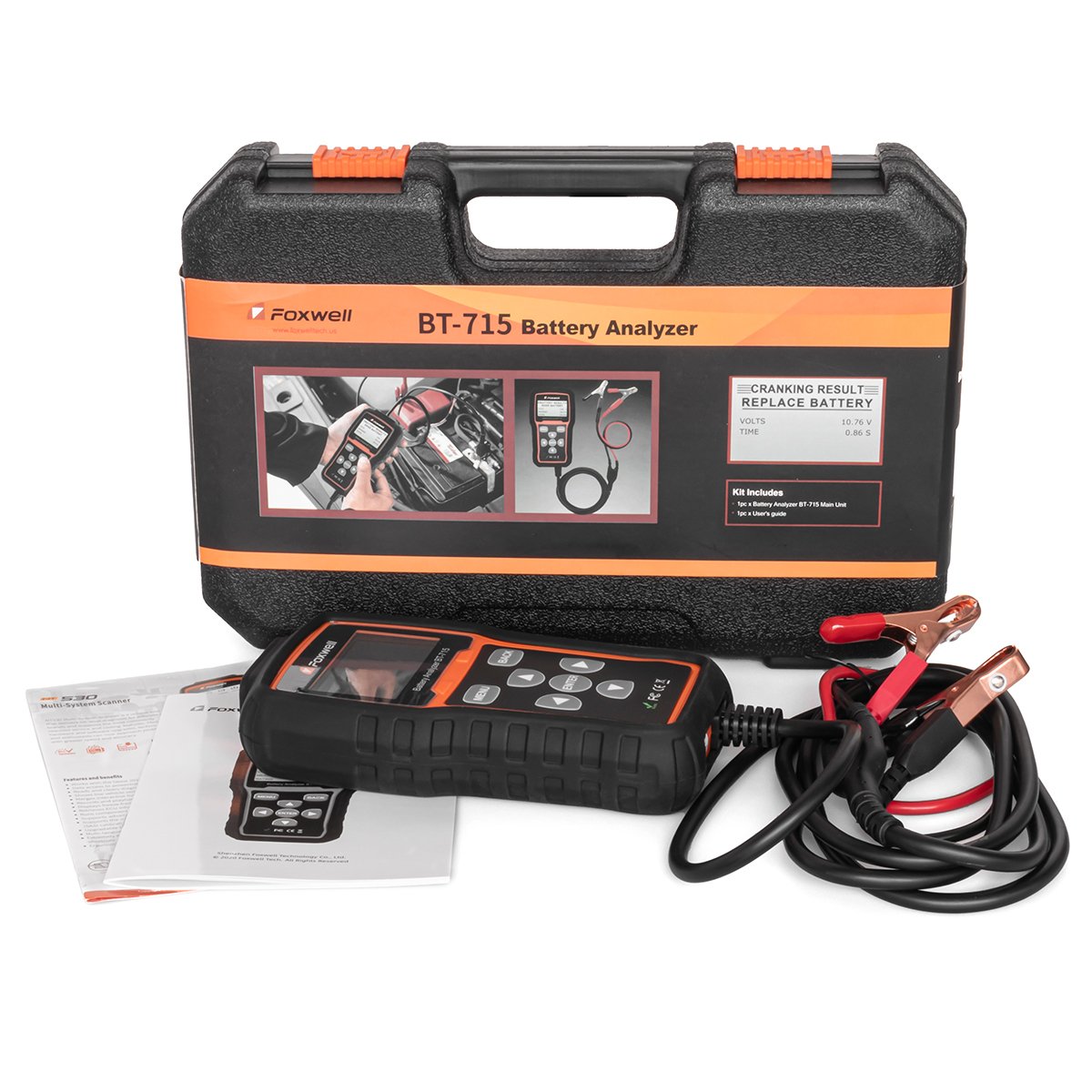 100% Original Foxwell BT-715 Battery Analyzer Support Multi-Language Replaced Foxwell BT-705 Battery Tester