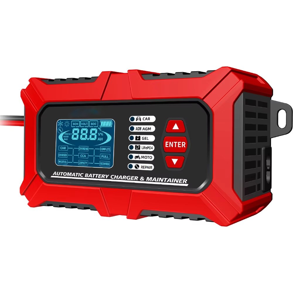 2 in 1 Battery Tester and Charger TK800 12V digital battery capacity tester Lead Acid LiFePO4 electric battery analyzer car