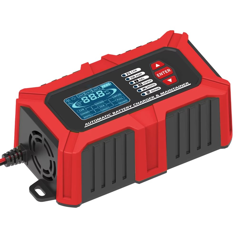 2 in 1 Battery Tester and Charger TK800 12V digital battery capacity tester Lead Acid LiFePO4 electric battery analyzer car