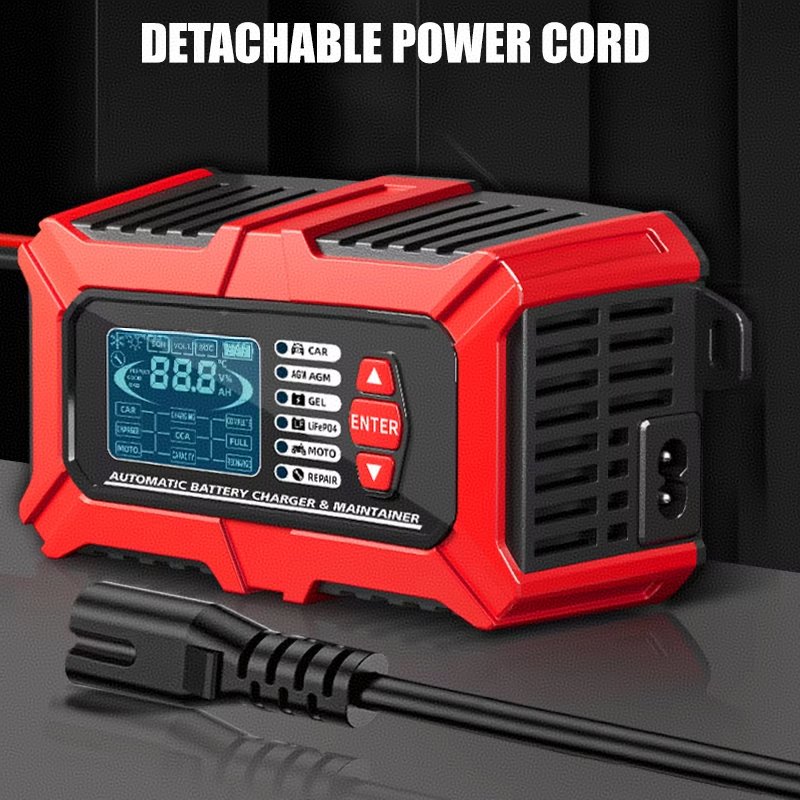 2 in 1 Battery Tester and Charger TK800 12V digital battery capacity tester Lead Acid LiFePO4 electric battery analyzer car