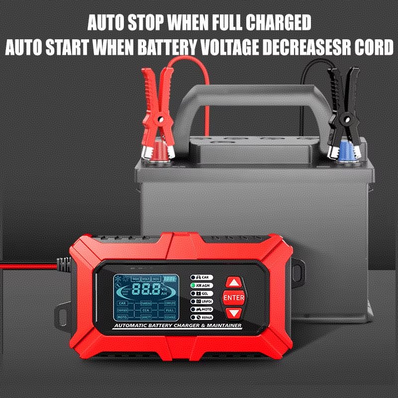 2 in 1 Battery Tester and Charger TK800 12V digital battery capacity tester Lead Acid LiFePO4 electric battery analyzer car