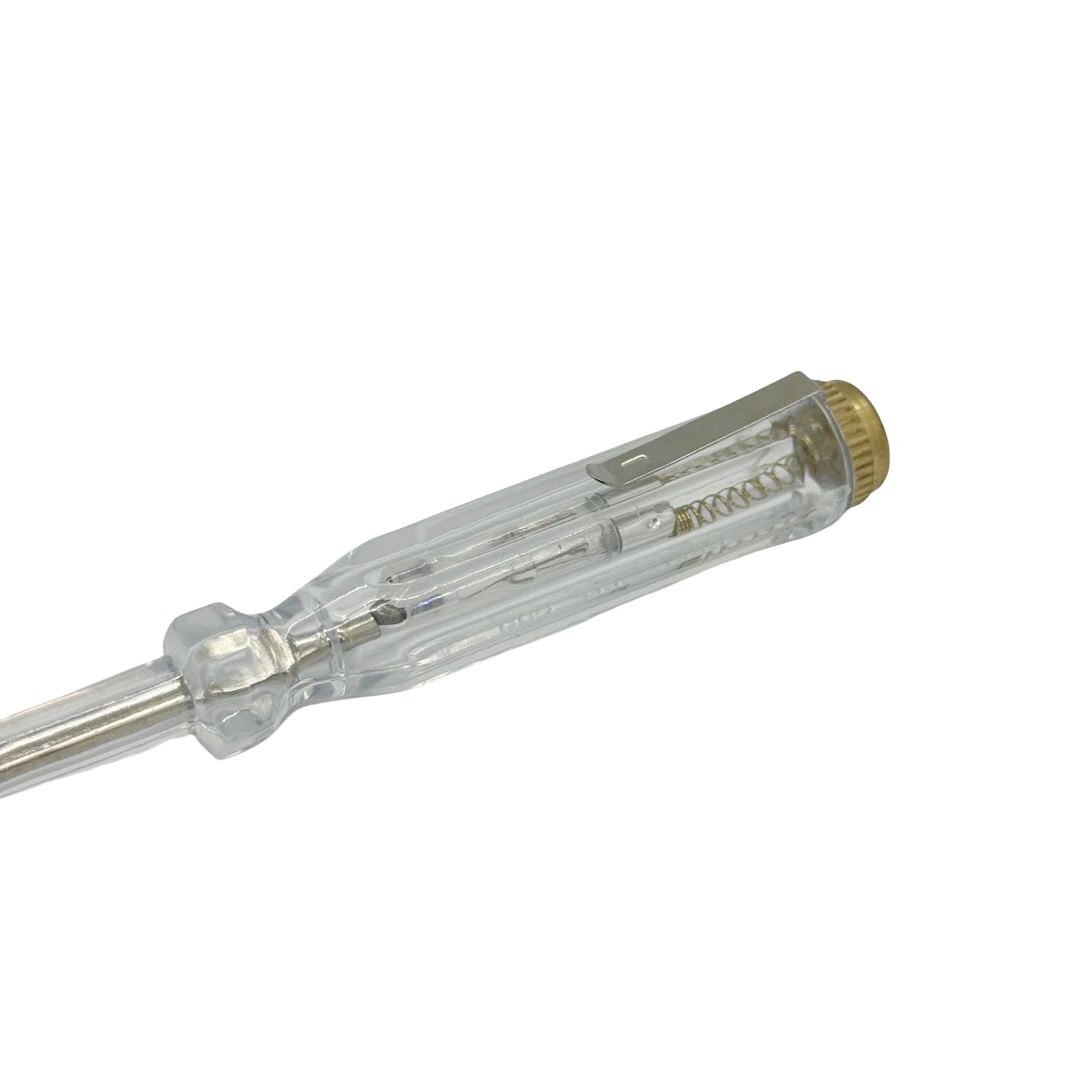 Small and lightweight Transparent plastic electrical insulation plastic Flathead test pen screwdriver type