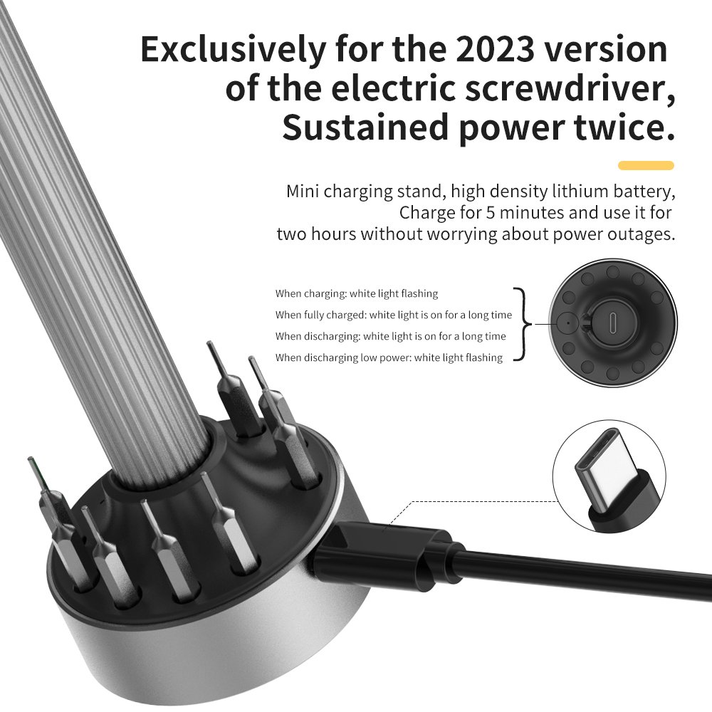 S2 Electric Cordless Screwdriver Set Precision Mobile Phone Maintenance Tool Digital Display New Private Model Battery Power