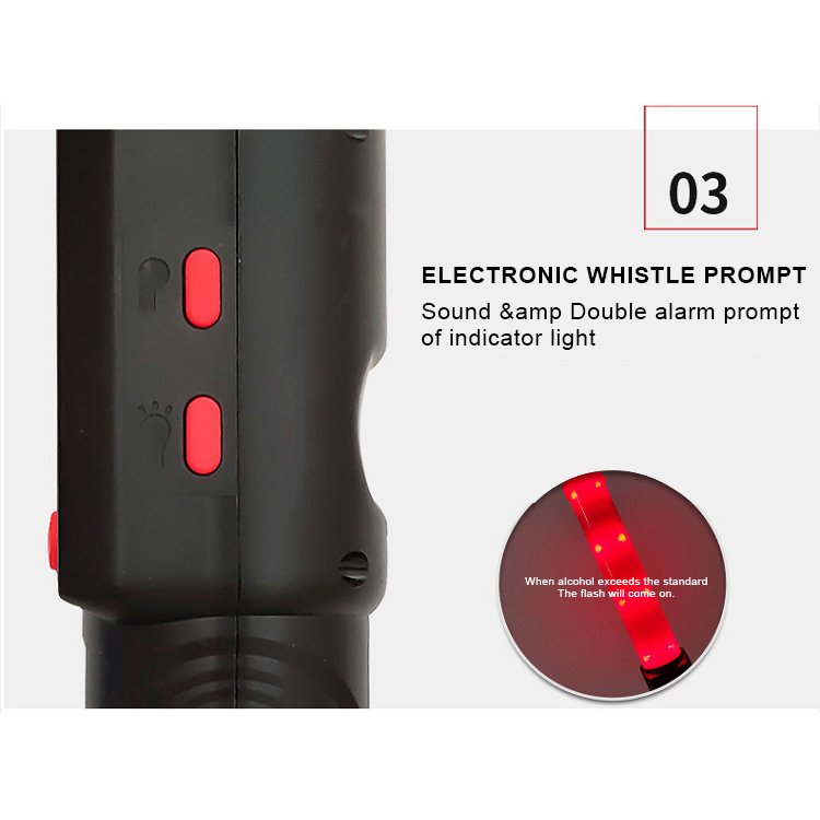 Hot Sale Professional Single Screen Portable Breath Alcohol Tester Industrial Law Contactless-Drive Safety Contactless