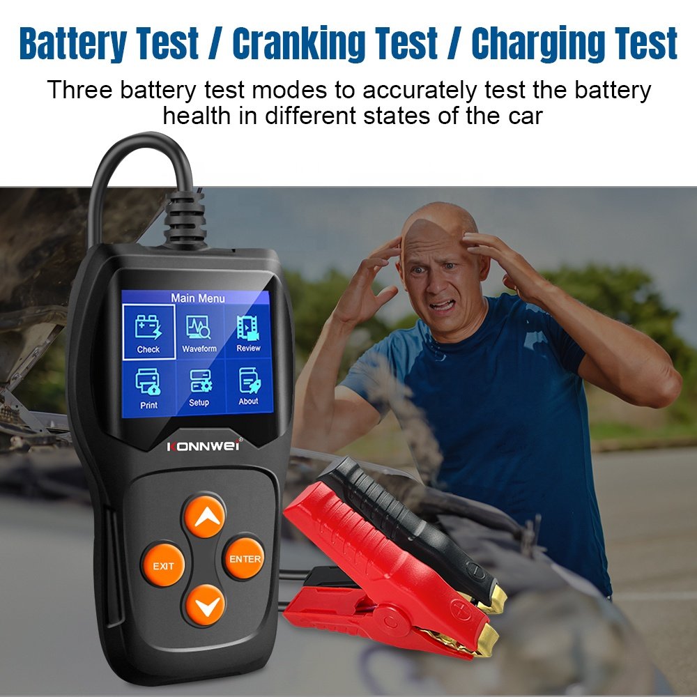 KONNWEI KW600 12V Digital Car Battery Tester Auto Battery Analyzer Car Diagnostic