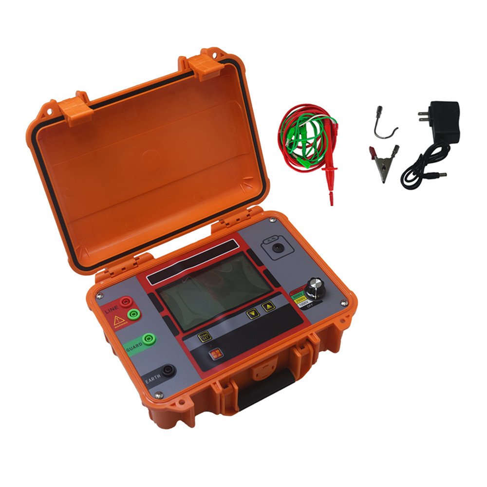 5kv/10kv High Voltage Automatic Digital Ohm Meter Megameter Testing Meter Megohmmeter Insulation Resistance Tester