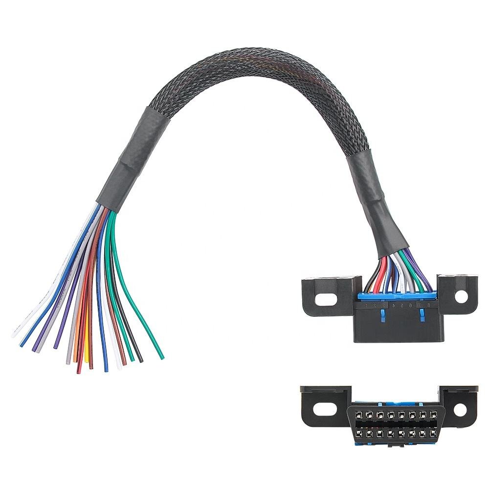 Universal Car Obd 2 16PIN female connector to public plug OBD2 extension cable