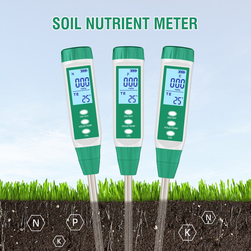 Hot Sale Soil NPK Meter Soil Fertility Organic Matter Nutrient Available Nitrogen Phosphorus Potassium Trace Element Tester