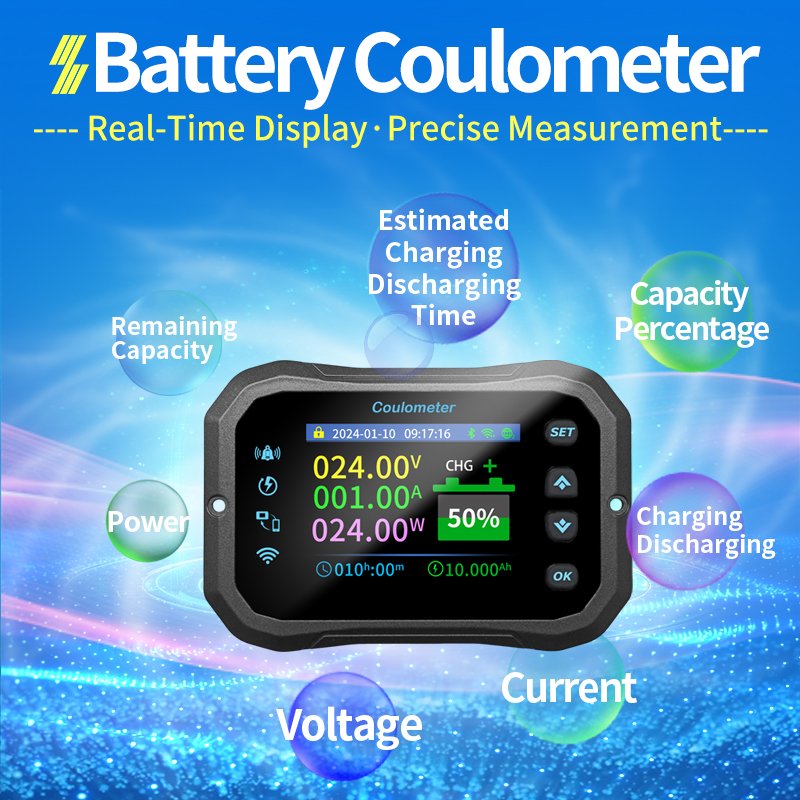 KM160F 600A Wifi Battery Meter Capacity Indicator Tester App remote control Coulomb Voltmeter Ammeter Real-time battery tracking