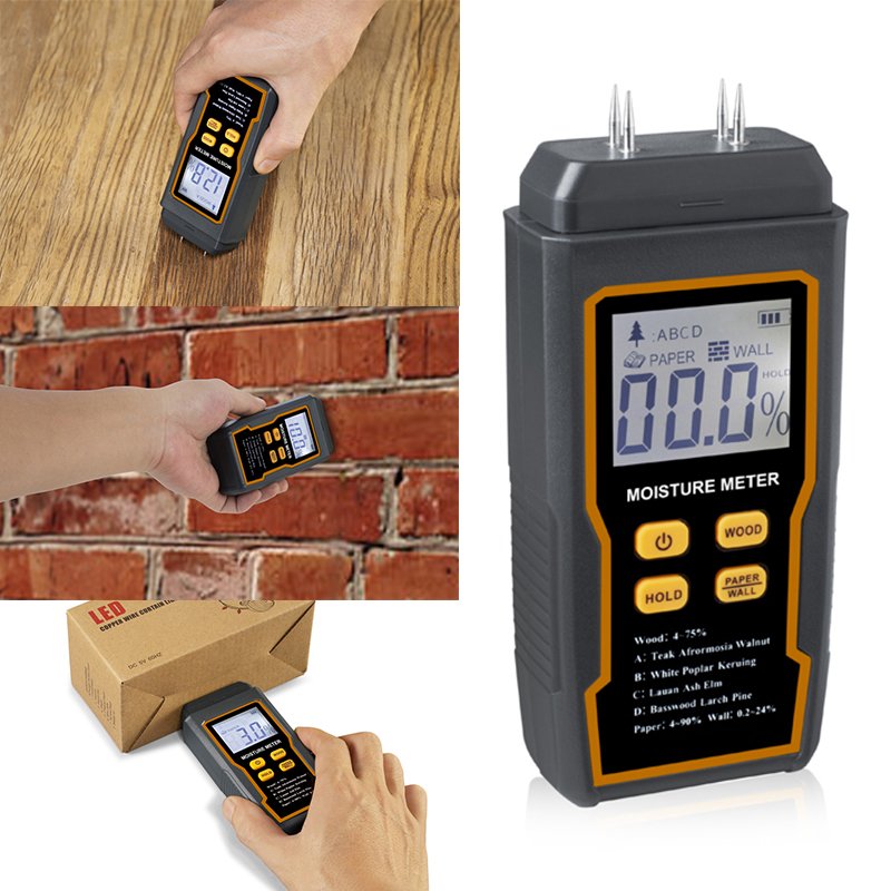 HY16 Digital four modes wood bale moisture meter paper moisture tester for humidity moisture sensor