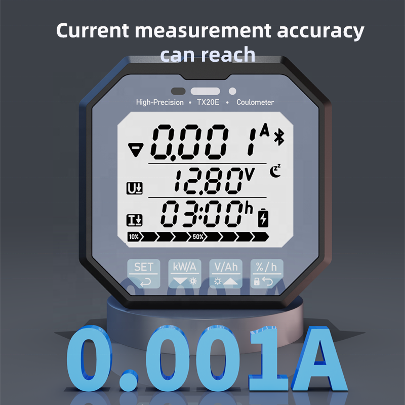 TX20 8-120V350A LCD Electrical Instruments Bluetooth Battery Monitor Charge Discharge Battery Level Capacity Indicator Tester