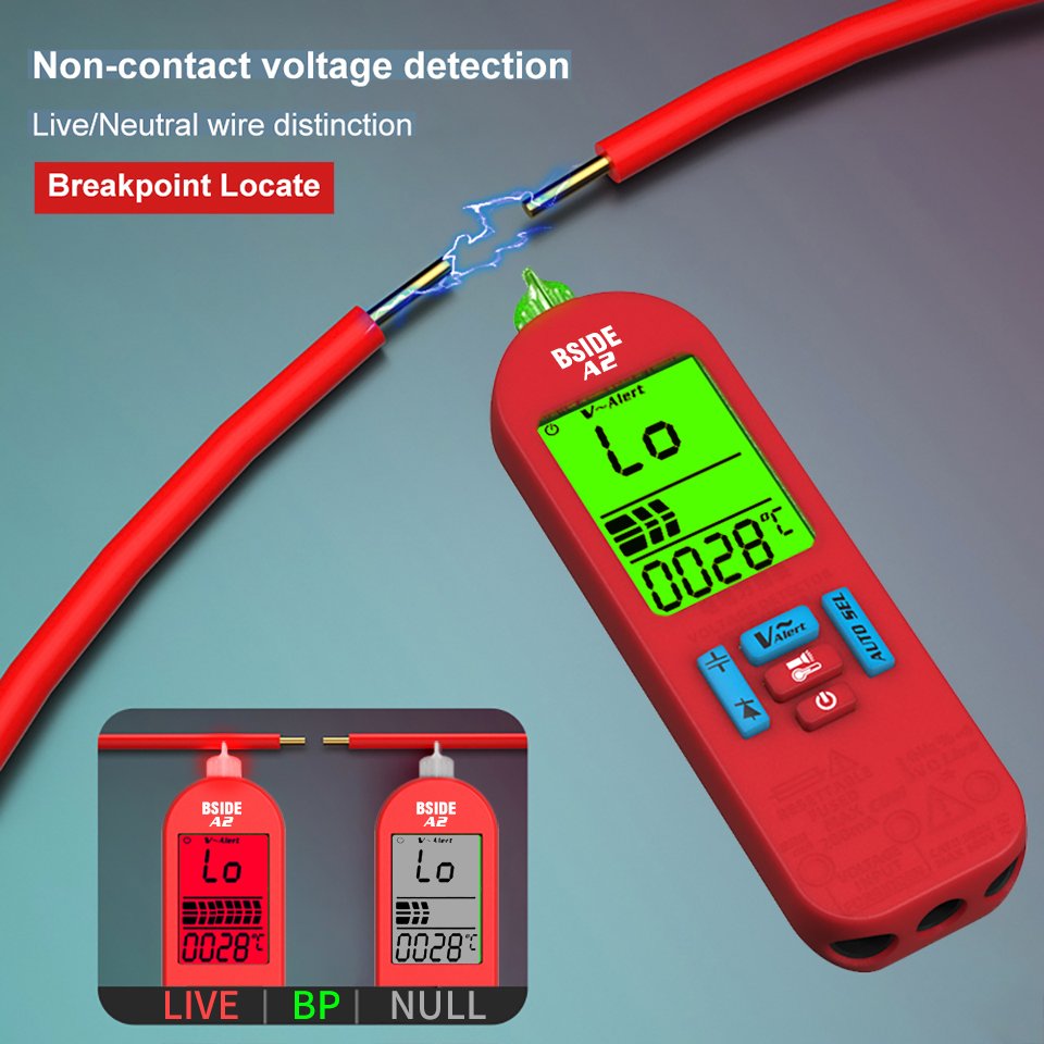 A2 USB Charge Multimeter Digital Auto Range AC DC Current Voltage Tester True RMS Capacitance Temp Ohm Diode for BSIDE A2