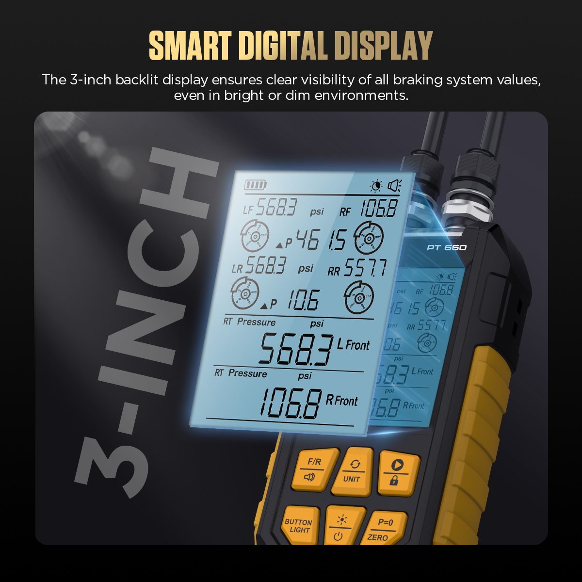 AUTOOL PT660 Digital Diagnostic Tools Vehicle Tools Brake Fluid Liquid Pressure Tester Detector