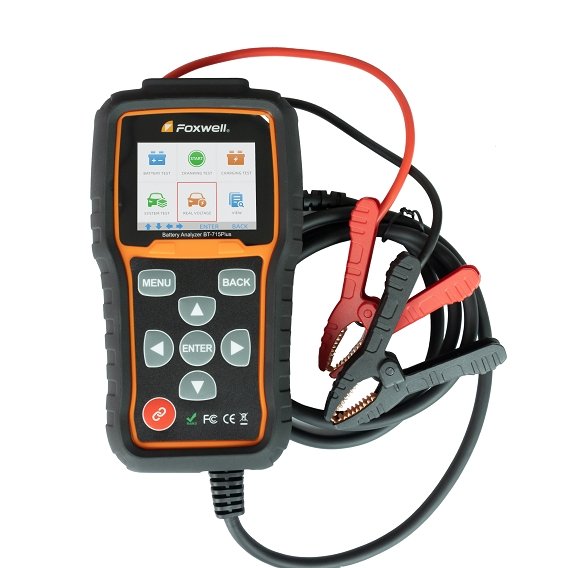 FOXWELL BT715Plus Battery Analyzer Support 12V Flooded AGM EFB Gel battery Replaced Foxwell BT-100 and BT-705 Battery Tester