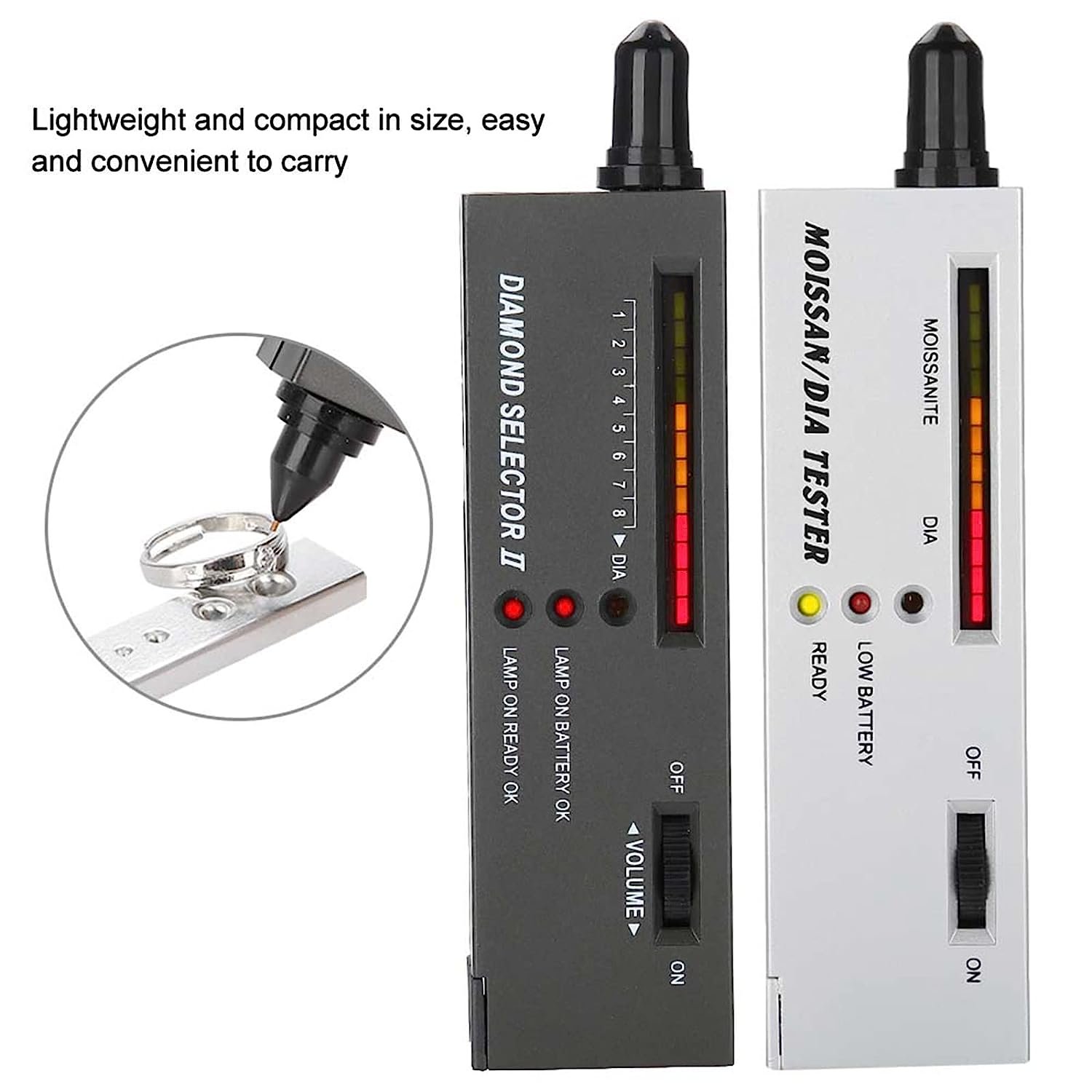 Professional Jewelry Diamond Tester Practical Jewelry Diamond Selector Moissanite Tester Portable Testing Tool Set