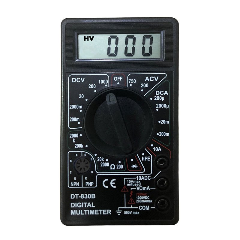 DT-830B Digital Multimeter Digital Voltmeter Ammeter Handheld Multimeter Voltmeter Ammeter without battery