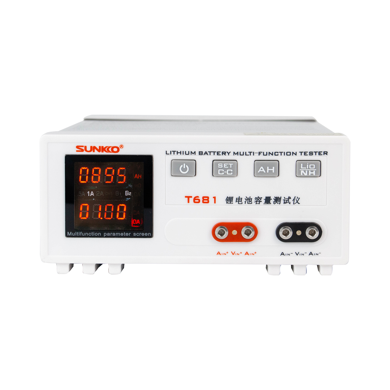 sunkko T-681 0-55V Lithium Battery Capacity Tester 18650 Battery Voltage Tester liion lifepo4 Discharge Tester