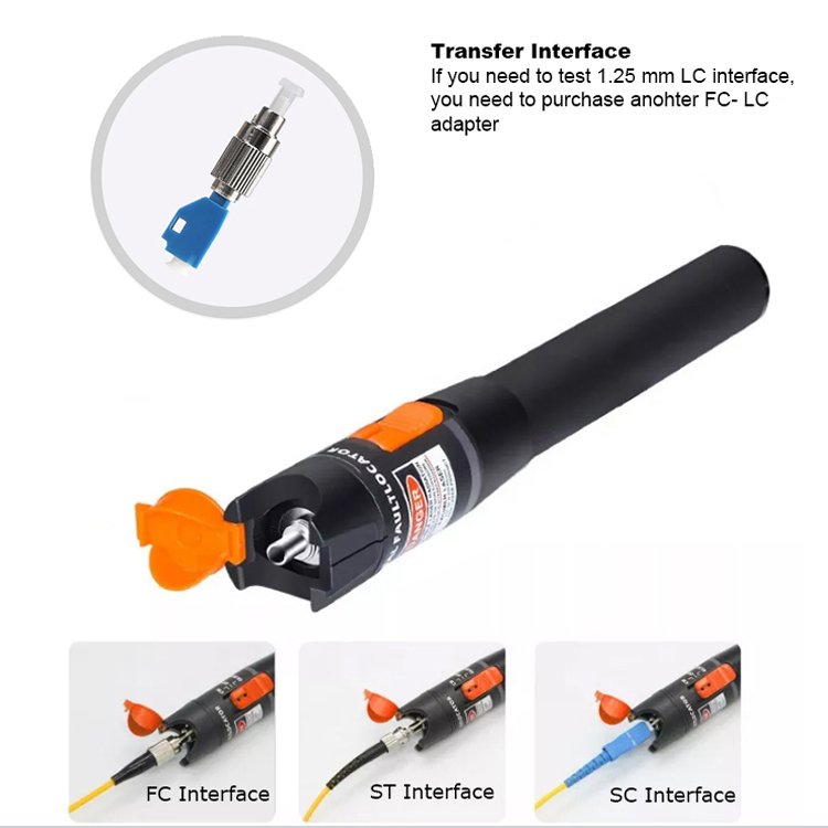 Original Factory High Quality 5mW 10mW 20mW 30mW 50mW Fiber Tools Red Laser Light Pen Tester Detector Fiber Fault Locator