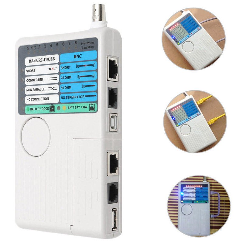 fire resistance wire cat6 poe kan lan network cable tester rj45 network circuit breaker finder cat outdoor power meter