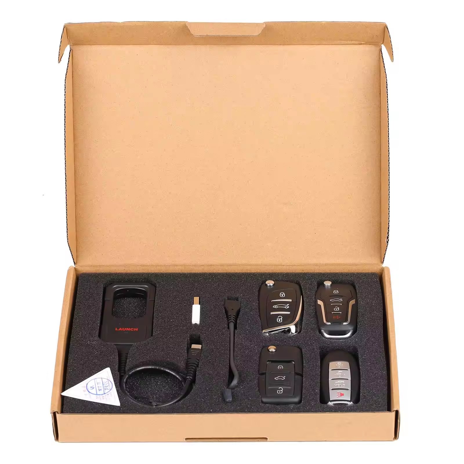 Launch X431 Key Programmer Remote Maker with Super Chip and 4 Sets of Smart Keys work with Launch Super Chip