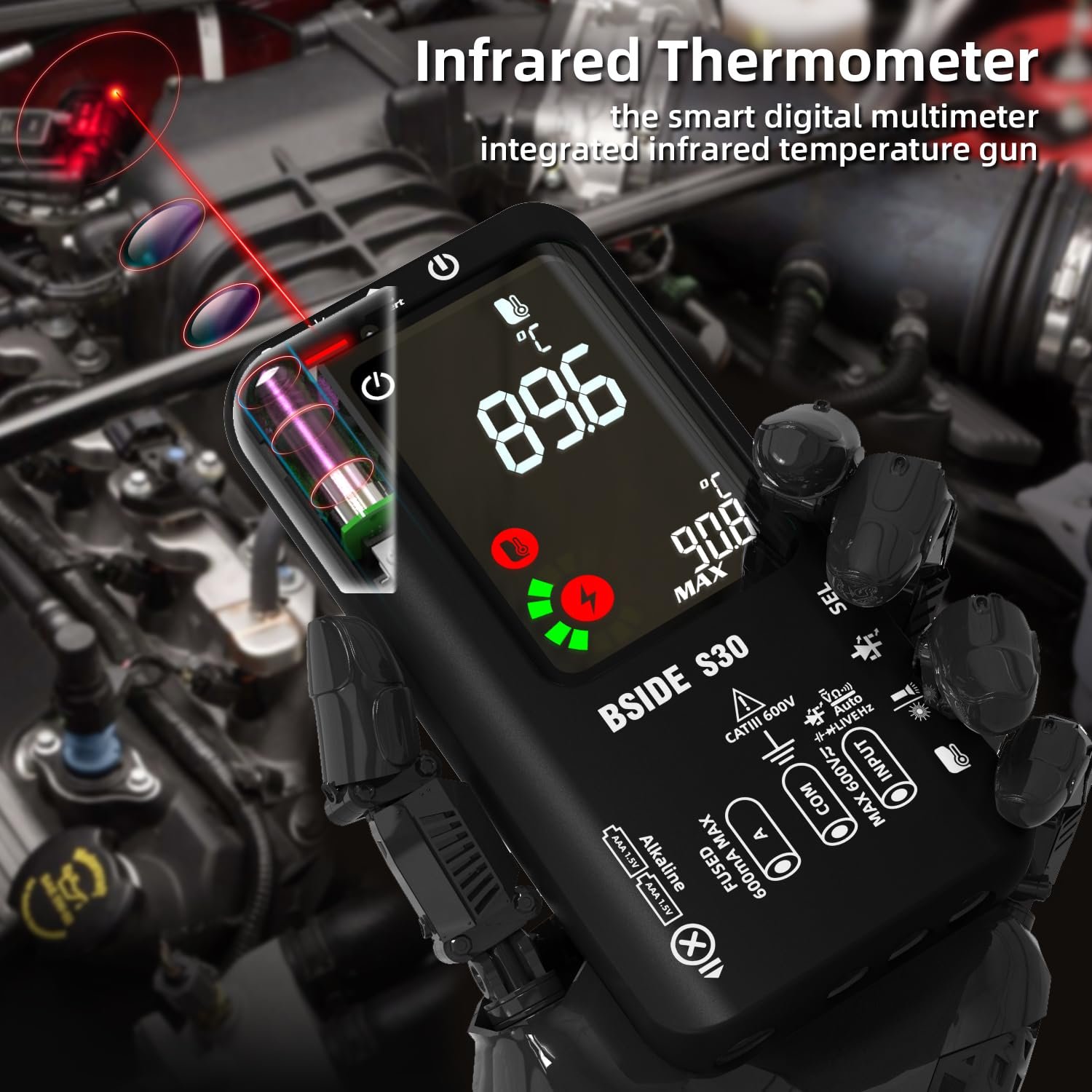 Portable professional tester multimeter multi meter electronics digital DC & AC voltage multimeters