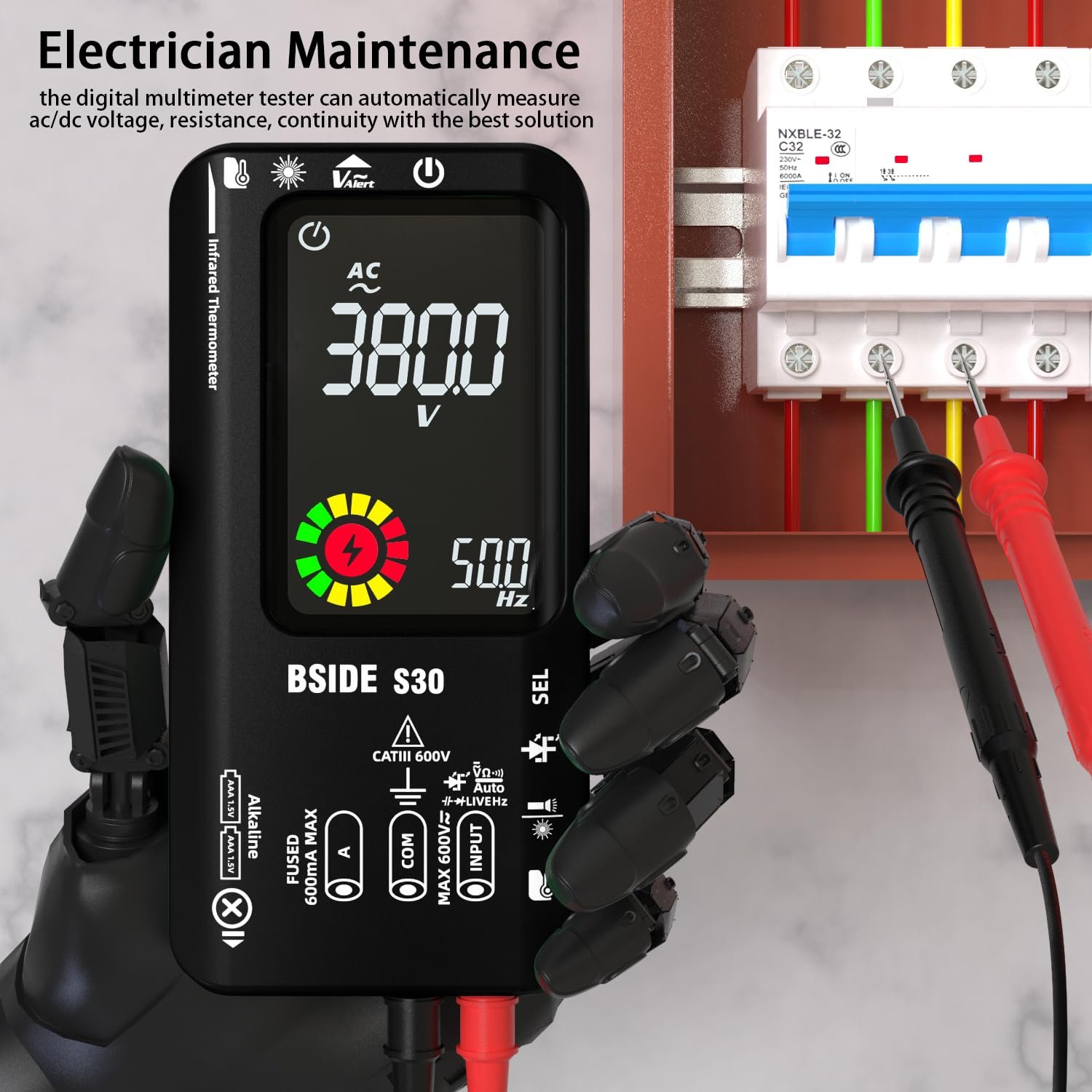 Portable professional tester multimeter multi meter electronics digital DC & AC voltage multimeters